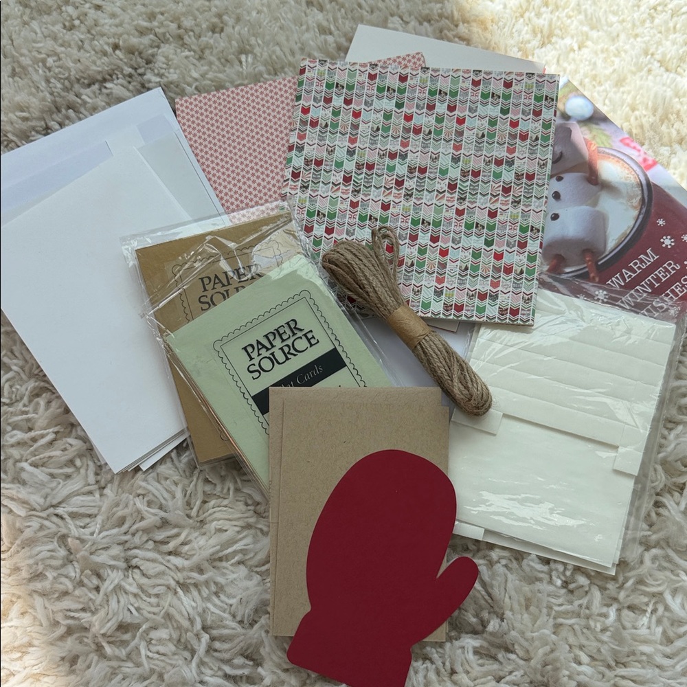 Paper Source Card Crafts Kit - everything on the picture